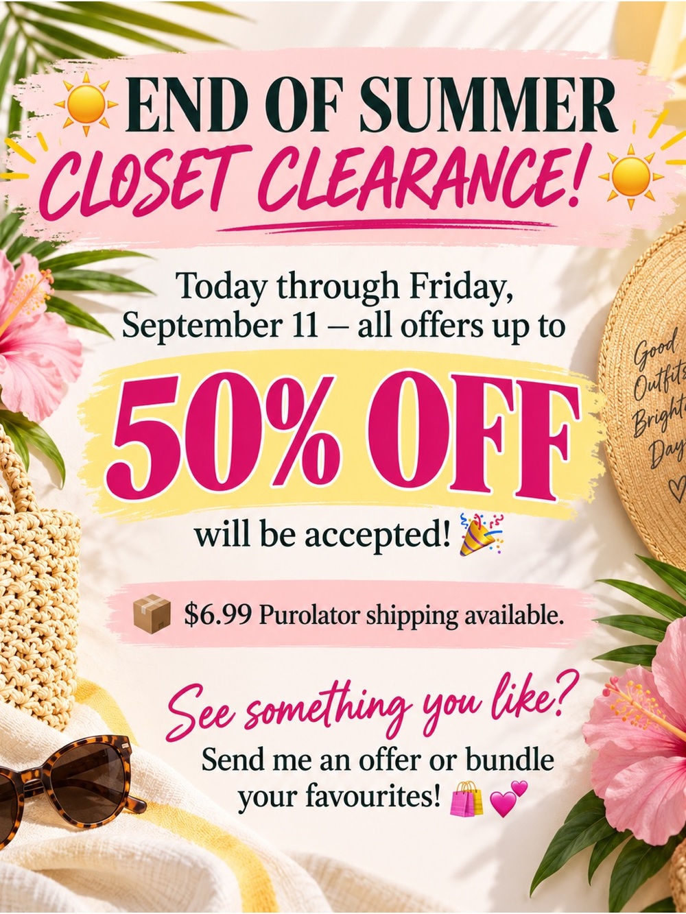 End of Summer Sale!!